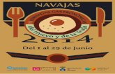 Plano y establecimientos participantes jornadas gastronómicas Navajas (Castellón)