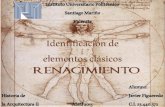 Identificación de elementos clásicos del Renacimiento