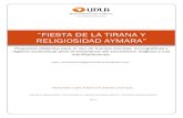Fiesta de la tirana y religiosidad aymara  propuesta didáctica para la enseñanza del sincretismo religioso
