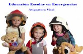 Educación escolar en emergencias  asignatura vital