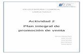 Actividad 2 PLAN INTEGRAL DE PROMOCIÓN DE VENTA