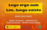 Análisis DAFO de 'Lego ergo sum'