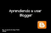 Como usar blogger