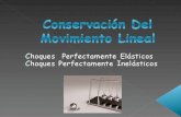 Conservación de la Cantidad de Movimiento Lineal