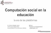 Computación social en la educación