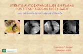 Fugas anastomosis esófago yeyunales (gastrectomía total)