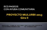 Proyecto mulurbi 2013  gira ii