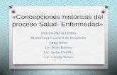 CONCEPCIONES HISTÓRICAS DEL PROCESO SALUD-ENFERMEDAD