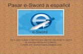 Pasar e-Sword a Español