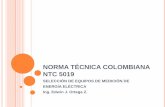 Norma técnica colombiana ntc 5019