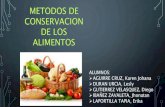 Metodos de conservacion de alimentos