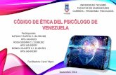 Historia de la psicologia  codigo de etica del psicologo de venezuela