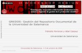 GREDOS: Gestión del Repositorio Documental de la Universidad de Salamanca