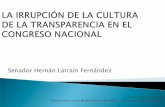 Senador Hernán Larrain Fernández en "II seminario internacional "Transparencia como Modernización del Estado: experiencia, actores y desafíos"
