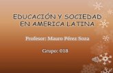 Educación y sociedad en america latina upn