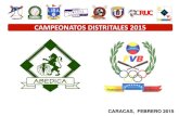 2015 - ABEDICA - Campeonatos Distritales