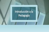Introduccion a la pedagogia
