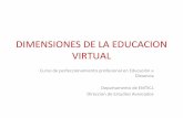 Clase DIMENSIONES DE LA EDUCACION VIRTUAL