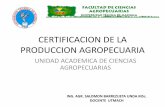 Certificación de Agropecuaria unidad 1