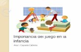 Importancia del juego en la infancia Ana Cayuela Cabrera