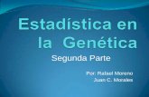 Estadística en la Genética 2da parte
