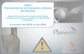 PlanearteMejor.com - Análisis alcohol 2012 vs 2013