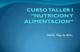 NUTRICION Y ALIMENTACION. CURSO TALLER