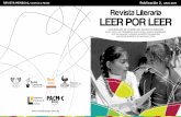 Forros Revista Literaria Leer por Leer # 2, Portada. Uriel Amaro Ríos