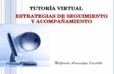 Estrategias de seguimiento y acompañamiento de tutoría virtual