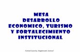 Mesa Tematica Desarrollo Economico Turismo y Fortalecimiento 2010