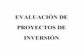 Evaluación de proyectos de inversión