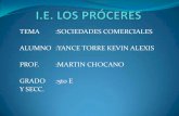 sociedsded comerciales kevin yance