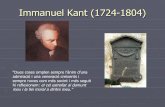 Immanuel Kant (1724 1804)