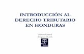 Introducción al Derecho Tributario Honduras
