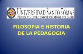 Filosofia e historia de la pedagogia