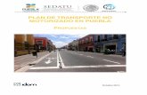 Plan de Transporte No Motorizado Puebla - 4 Propuestas