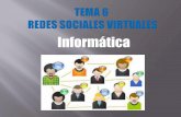 Tema 6   redes sociales virtuales