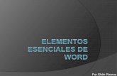Elementos esenciales word