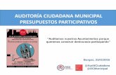 Auditoria Ciudadana Municipal. Presentación Burgos