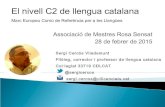 La prova del nivell C2 de llengua catalana de la DGPL en el MECR