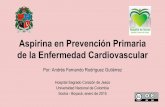 Aspirina en prevención primaria de Enfermedad Cardiovascular