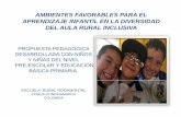 Ambientes favorables para el aprendizaje infantil en la diversidad del aula rural inclusiva Gladys Murcia - Memorias Curso CAA Comunicación Aumentativa y Alternativa