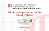 Sessió informativa sobre el Pla Interdepartamental de Salut Pública (PINSAP) a l'Edifici Salvany