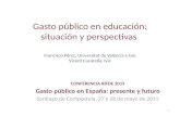 Gasto público en educación: situación y perspectivas