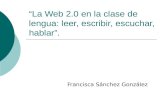 Las web 2.0 en la clase de lengua para web