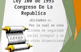 Ley 100 de 1993 congreso de la republica