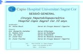 Cirurgia hepatobiliarpancreática. Capio Hospital Universitari Sagrat Cor. 10 años.