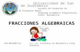 Fracciones algebraicas no. 5
