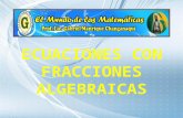 Ecuaciones con fracciones algebraicas   5º