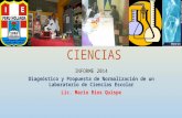 Informe Laboratorio de ciencias2014, Mario Rios Resp. Lab. Ciencias, Profesor de la Universidad Juan Pablo II